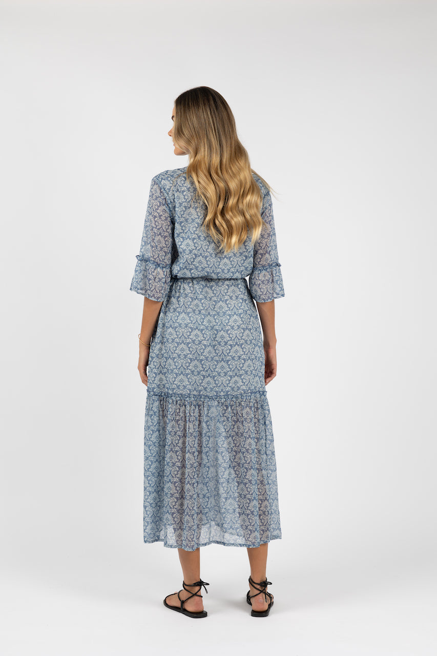 Fiesta Aries Dress - Blue Print