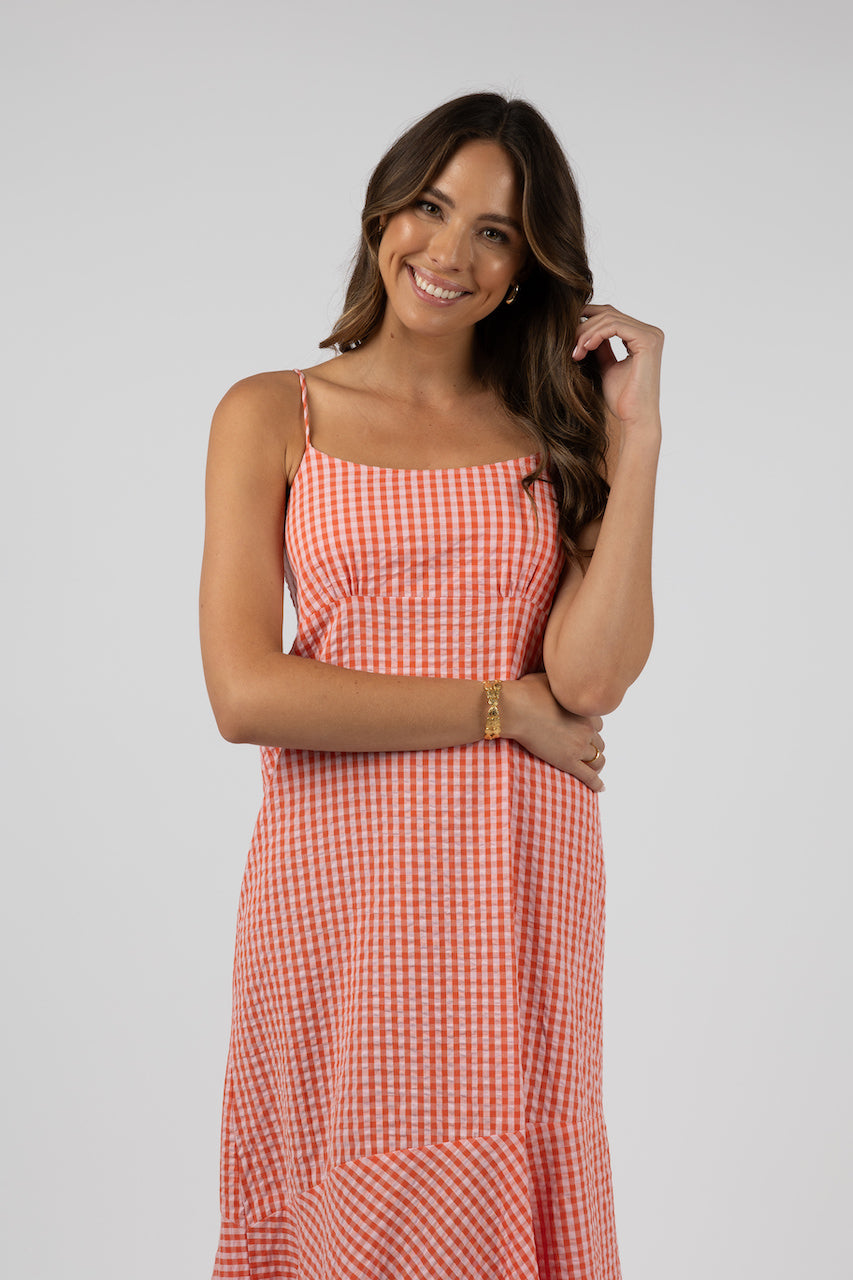 Sienna Dress - Pink/Red