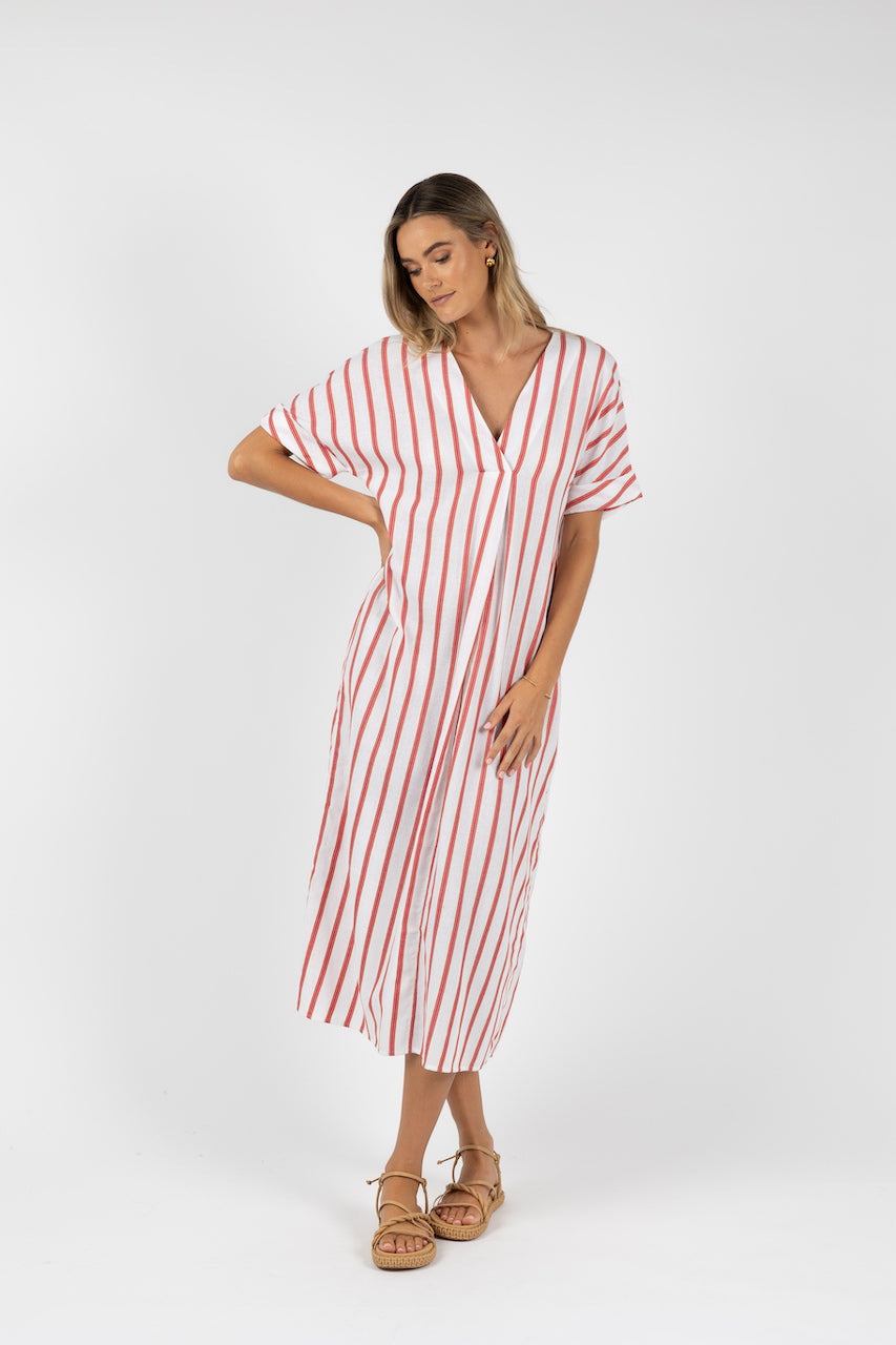 Santos Kaftan - Pink Stripe