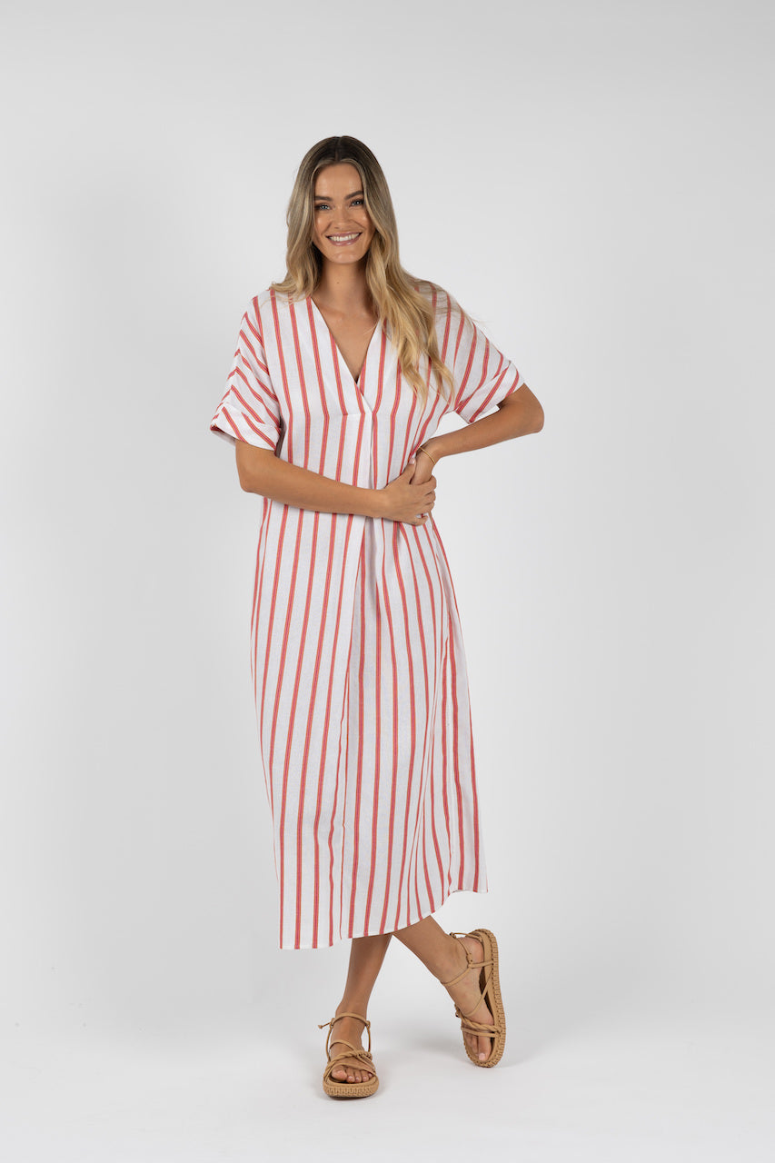 Santos Kaftan - Pink Stripe