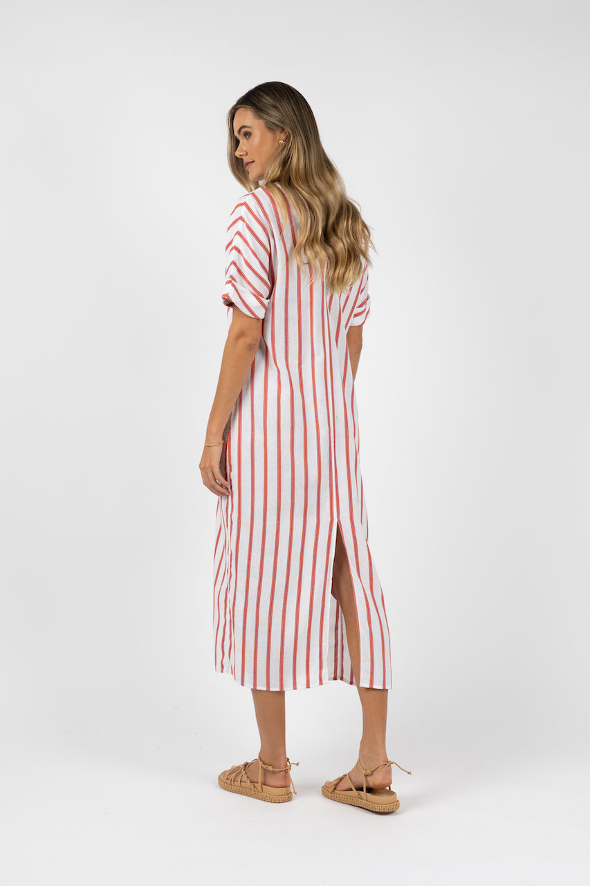 Santos Kaftan - Pink Stripe