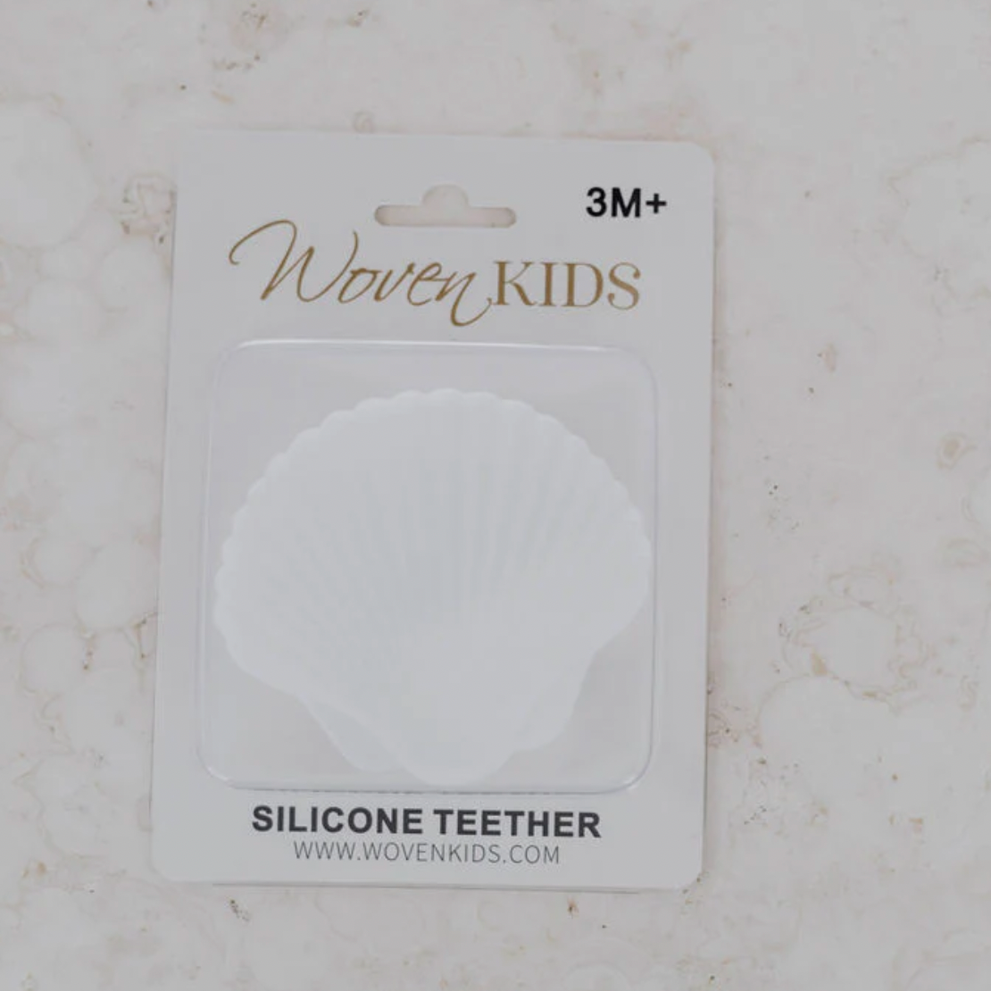 Silicone Teether - Milk Seashell