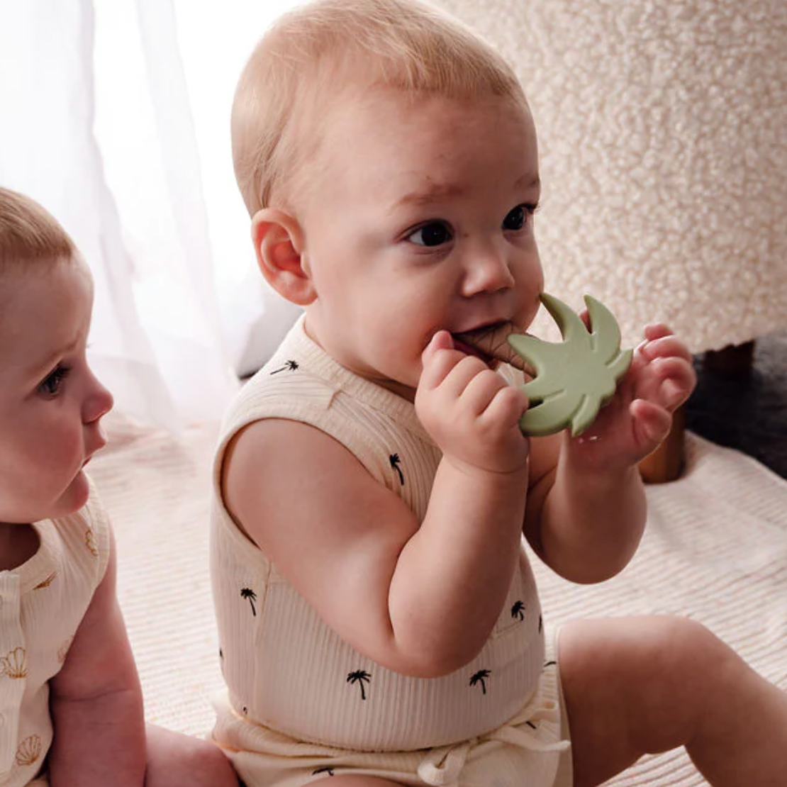 Silicone Teether - Sage Palm Tree