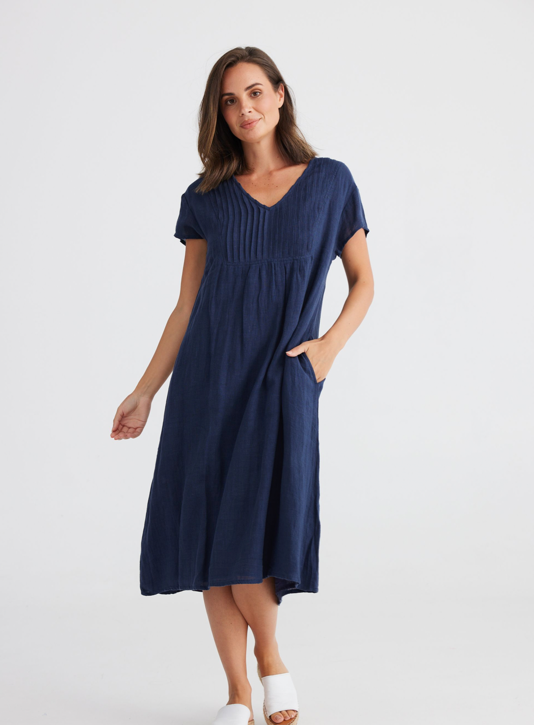 Alfresco Dress Navy Daisy Grace Lifestyle