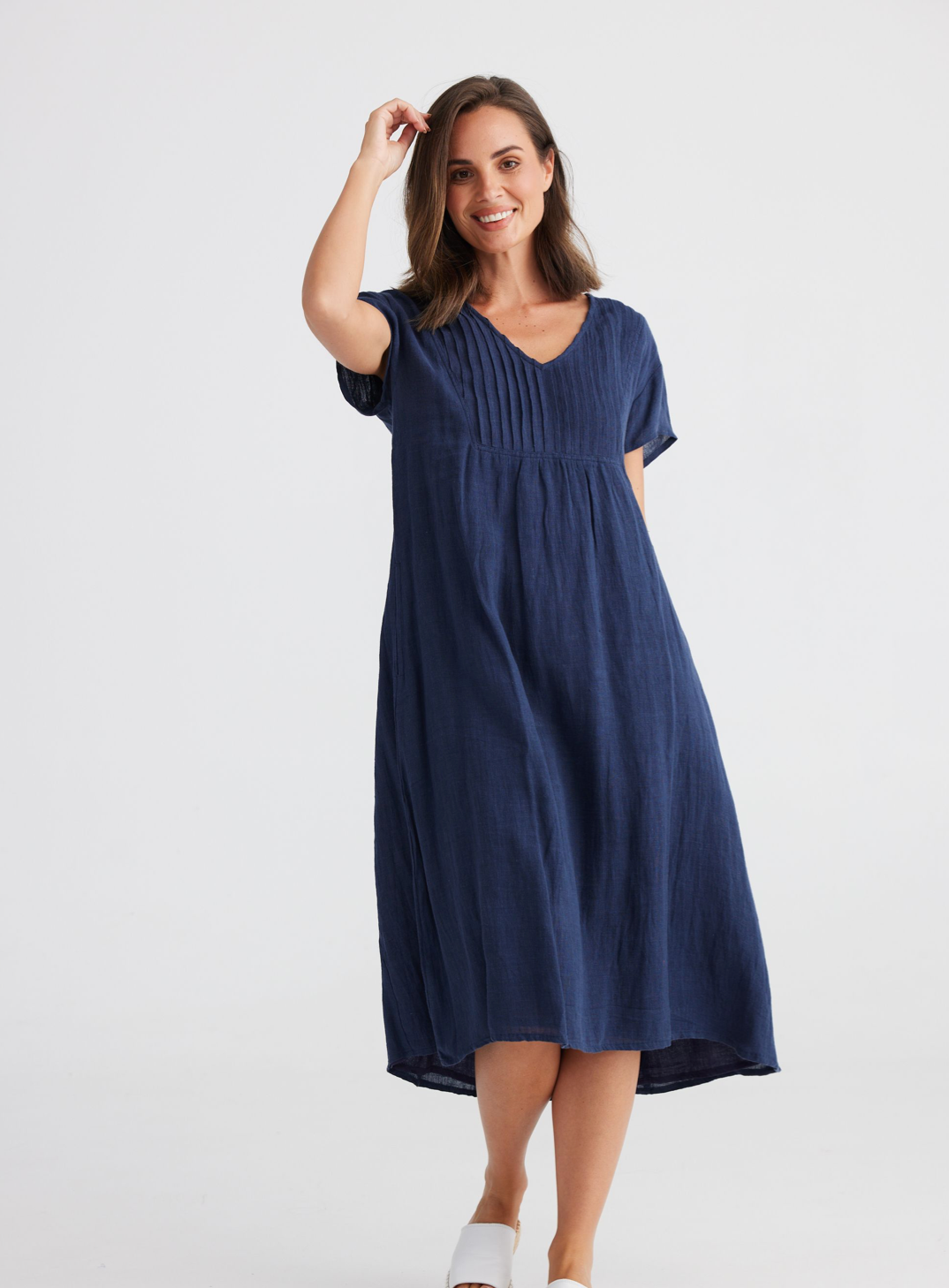 Alfresco Dress Navy Daisy Grace Lifestyle