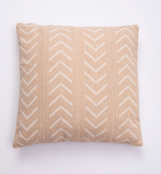 Zulu Mud Cloth Cushion - Natural