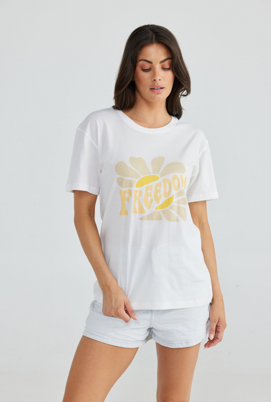 Freedom Relaxed Tee - White