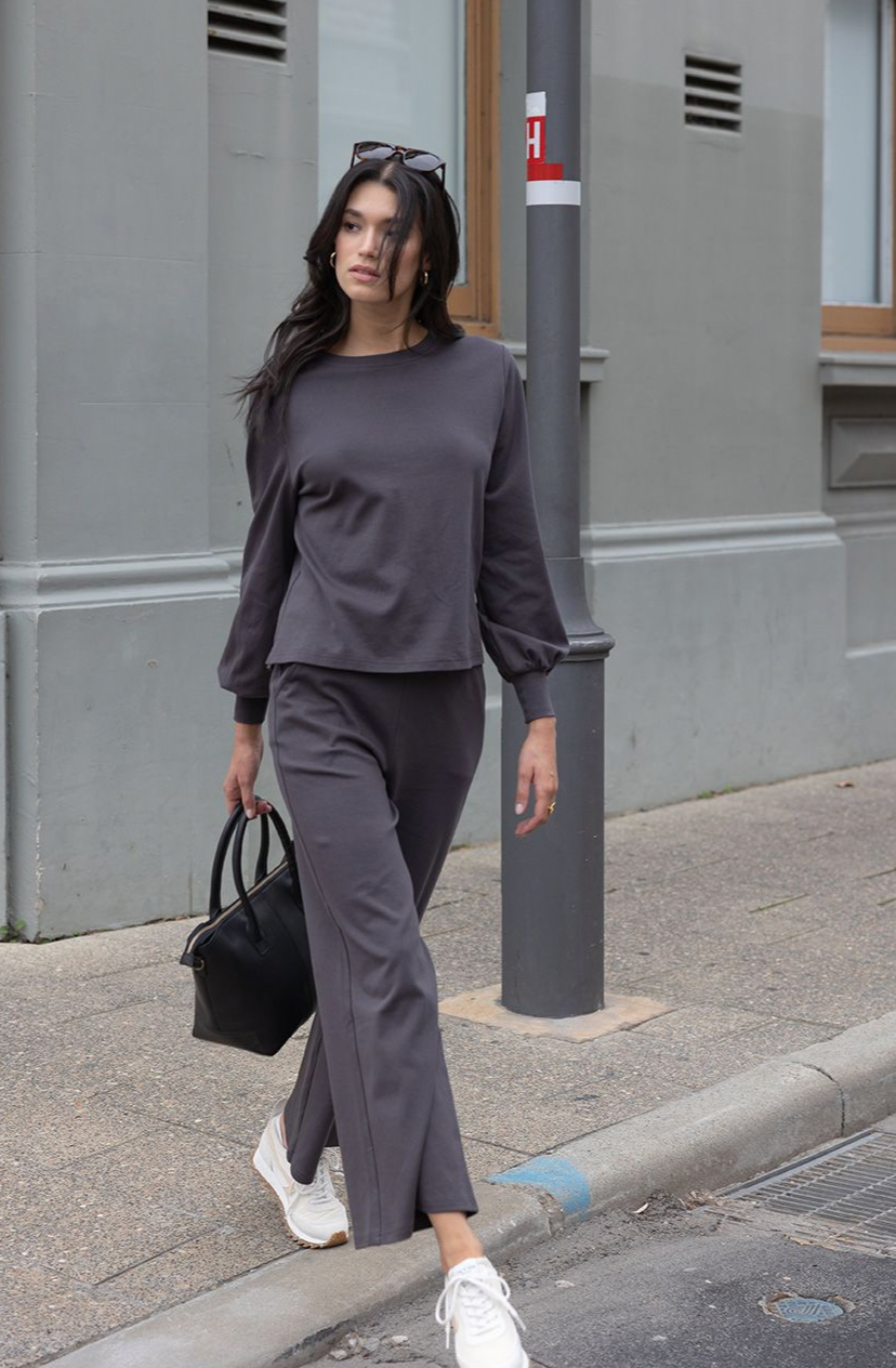 Rosa Pant - Charcoal