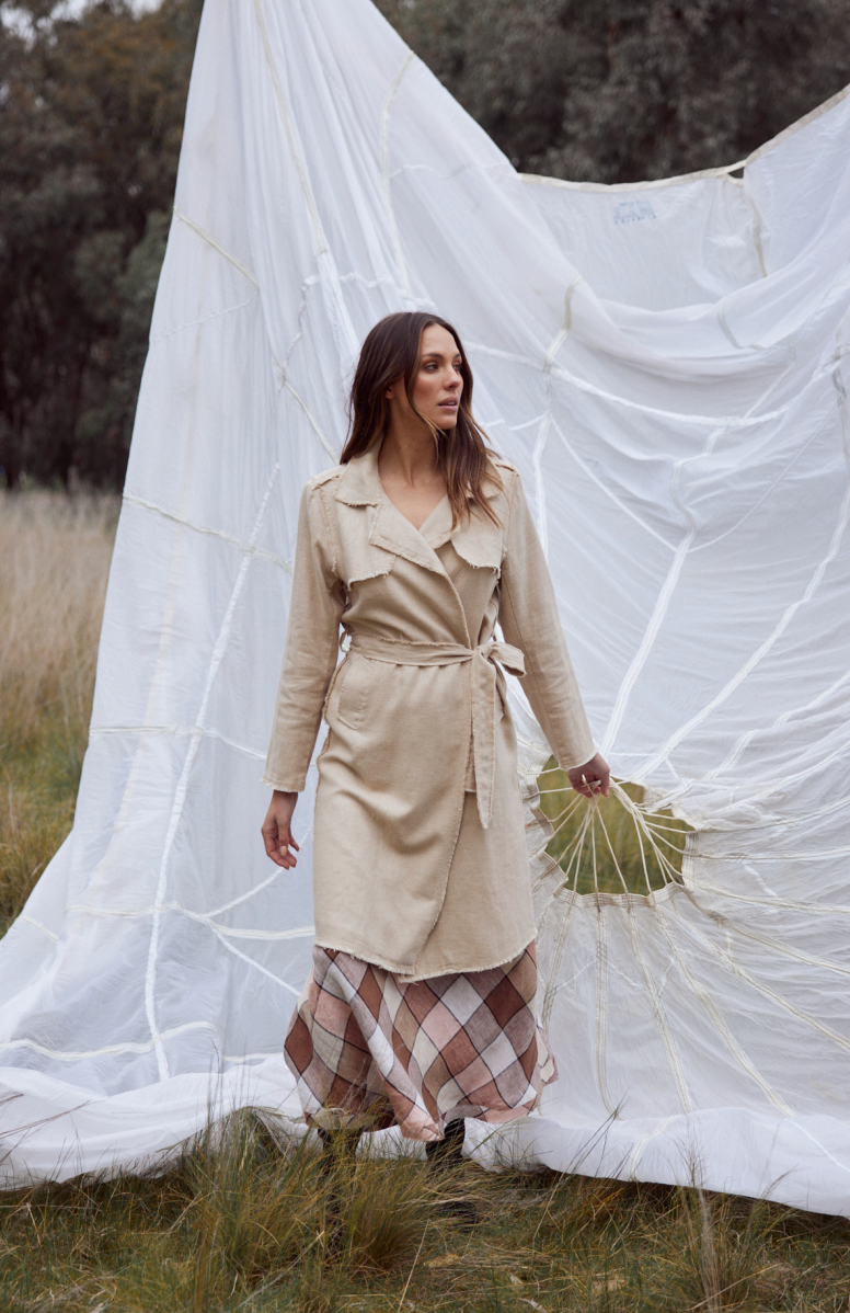 Mia Trench Coat - Natural