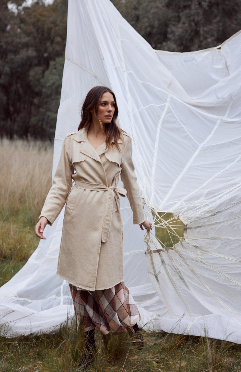 Mia Trench Coat - Natural