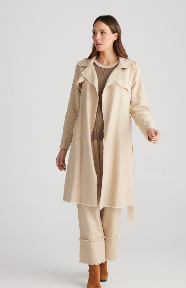 Mia Trench Coat - Natural