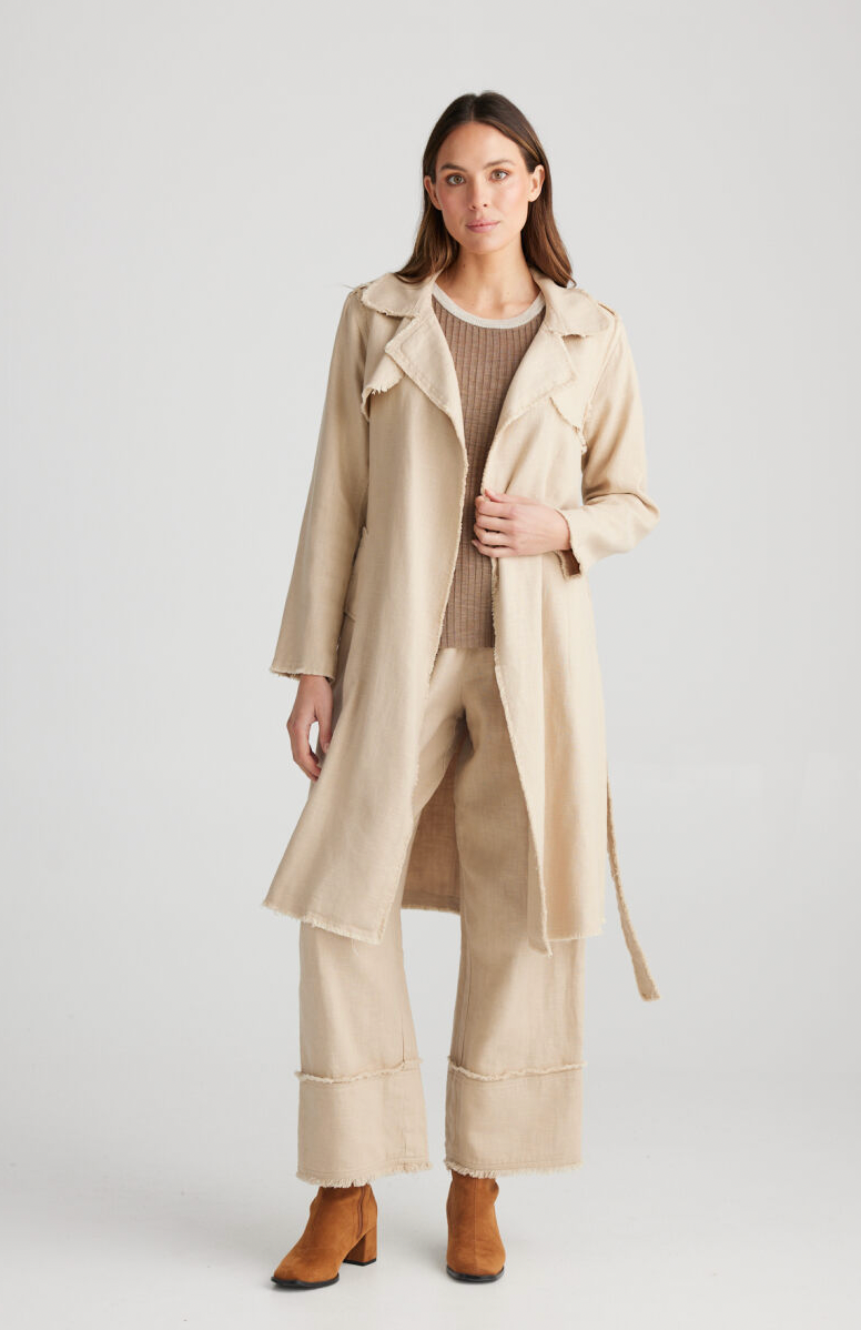 Mia Trench Coat - Natural