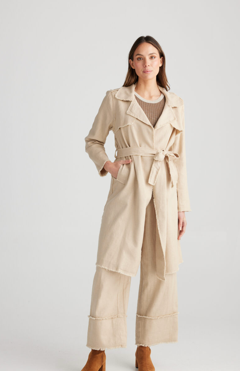 Mia Trench Coat - Natural