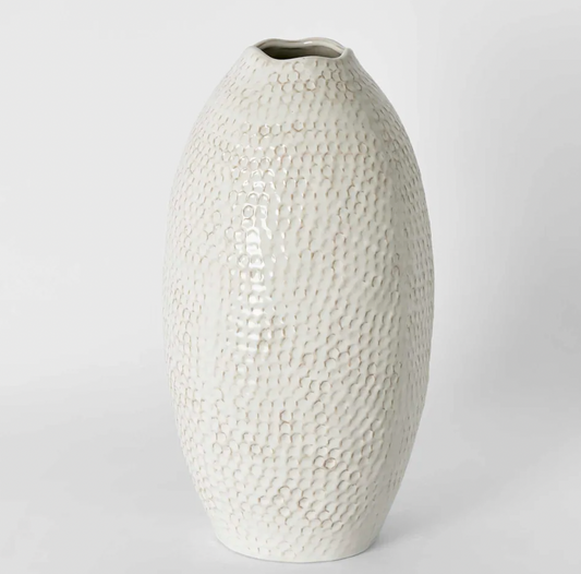 Jaylen Tall Vase Cream