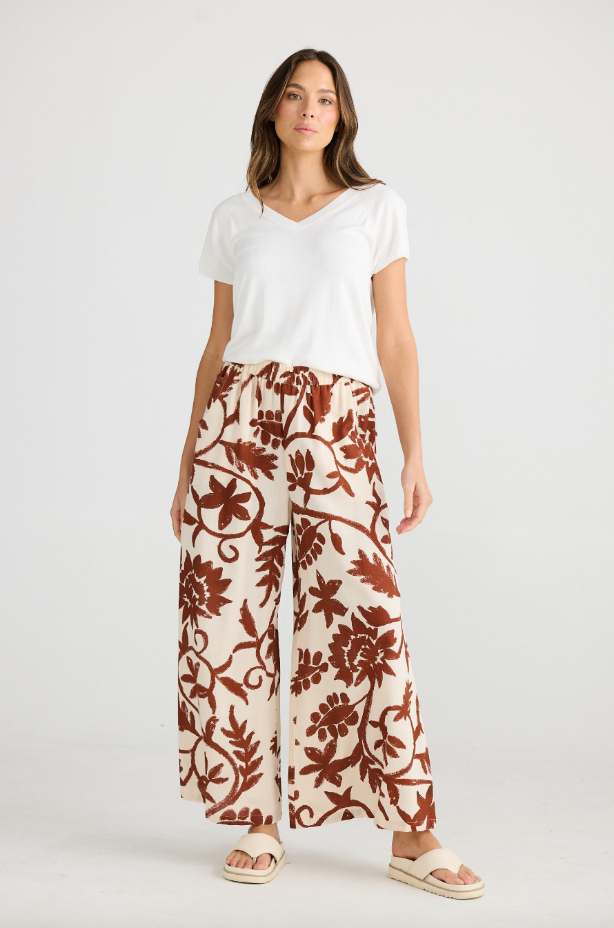 Positano Pant - Cuban Bloom