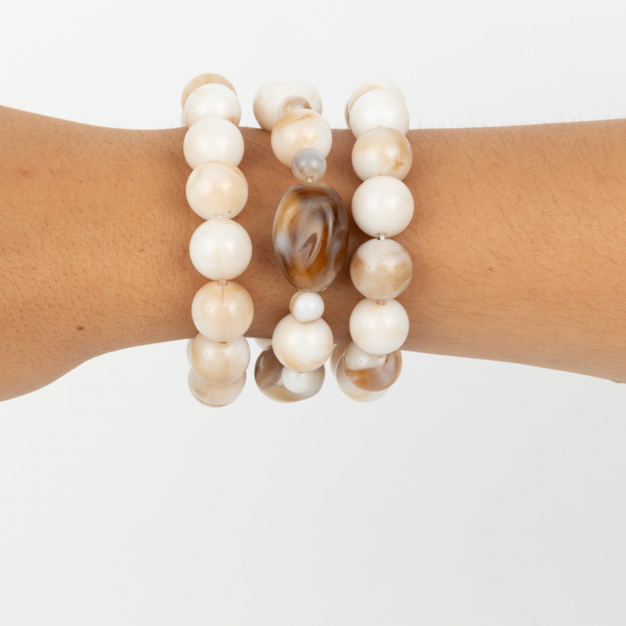 Annie Bracelet Set Of 3 - Natural