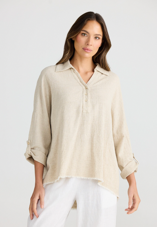 Amar Shirt - Natural Jaquard