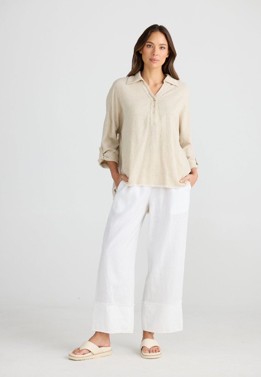 Amar Shirt - Natural Jaquard