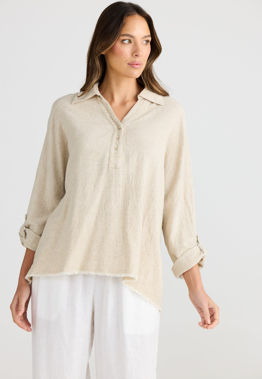 Amar Shirt - Natural Jaquard