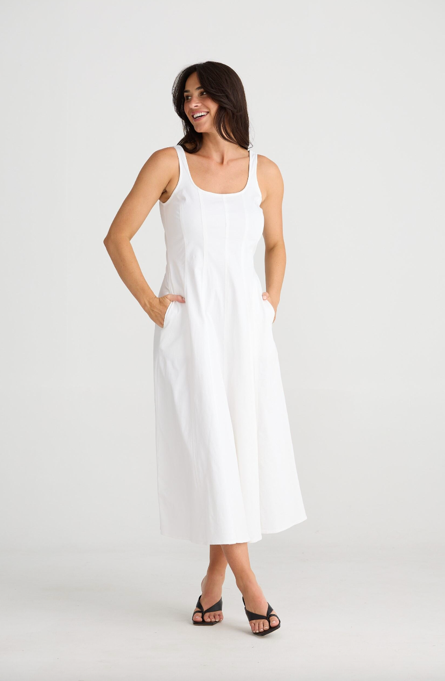 Fisher Dress - White