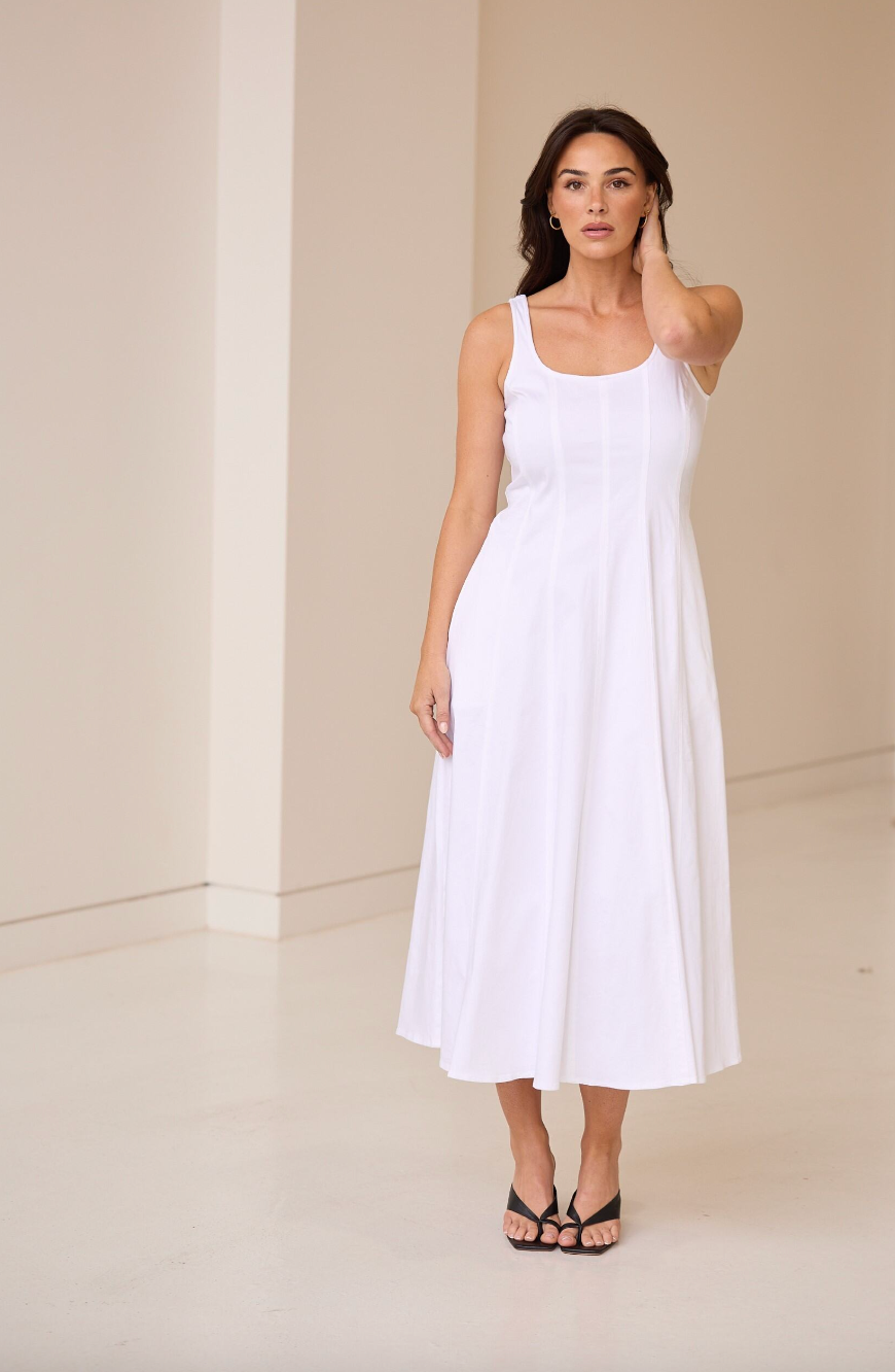 Fisher Dress - White