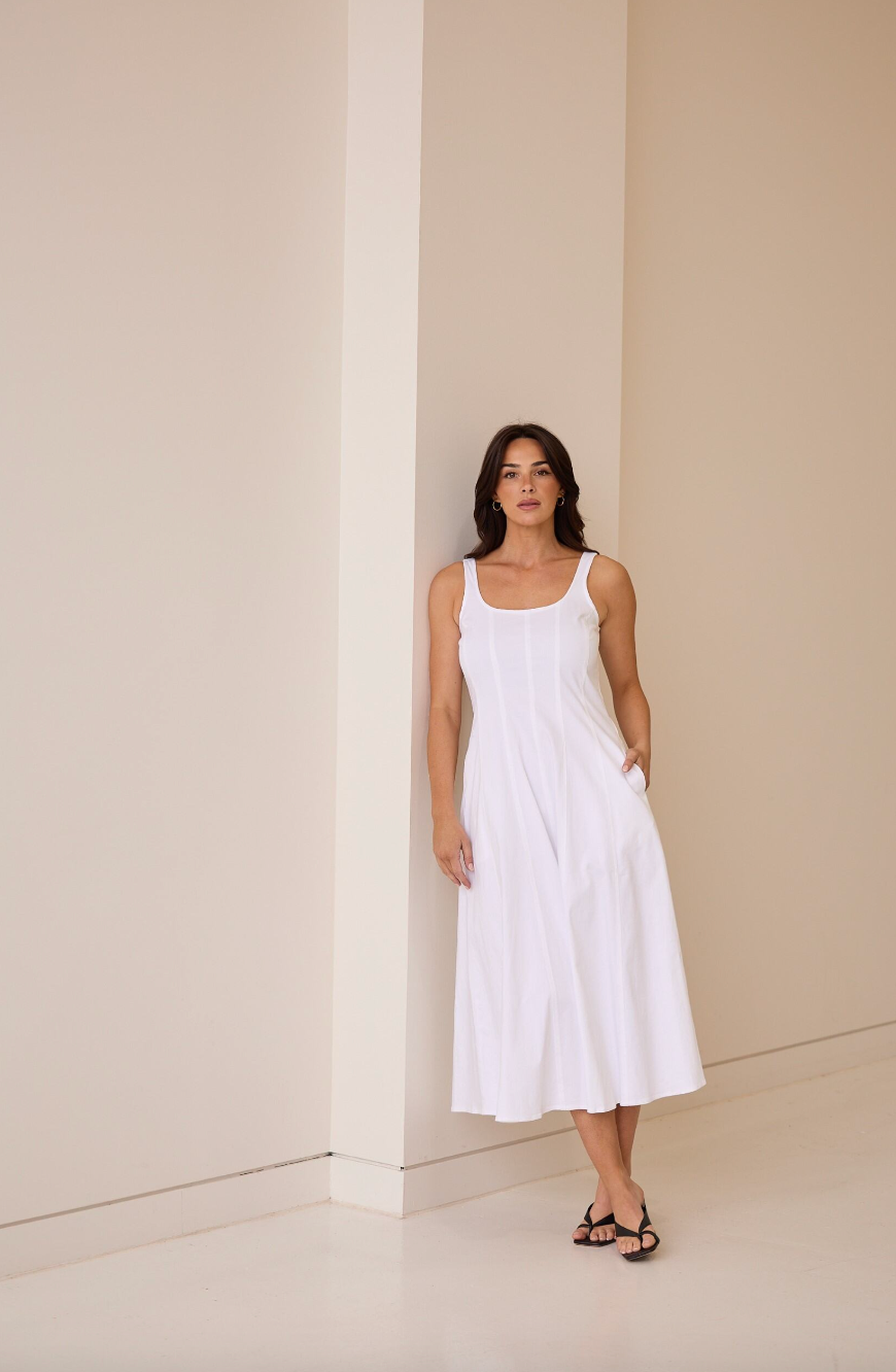 Fisher Dress - White