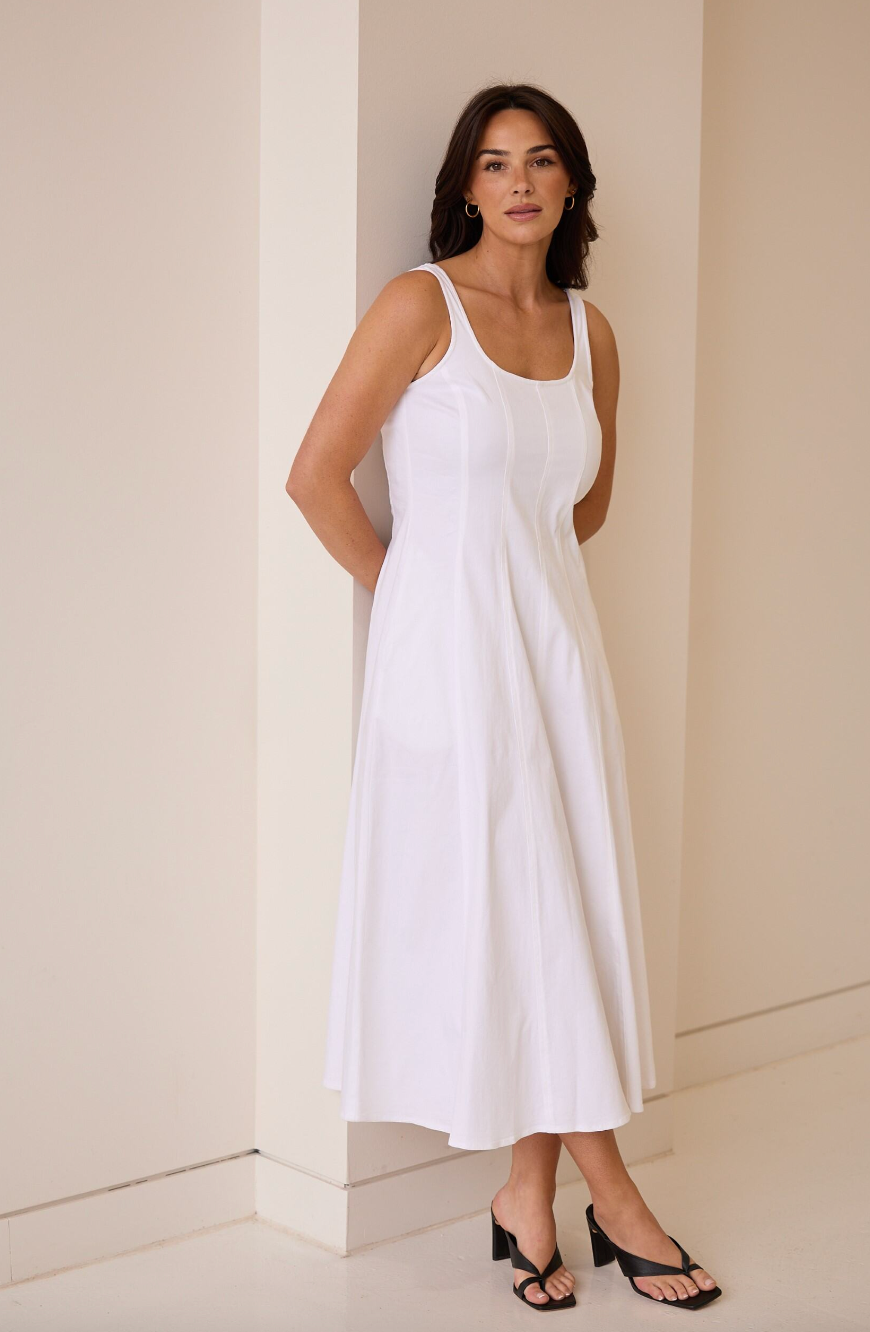 Fisher Dress - White