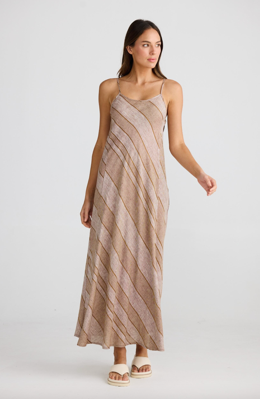 Claro Maxi Dress - Diego Stripe