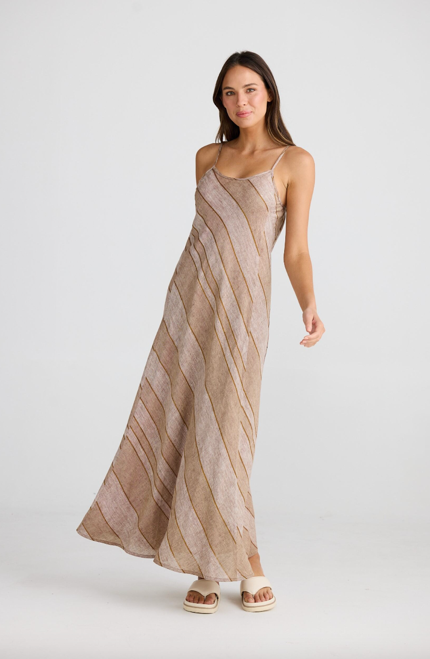 Claro Maxi Dress - Diego Stripe