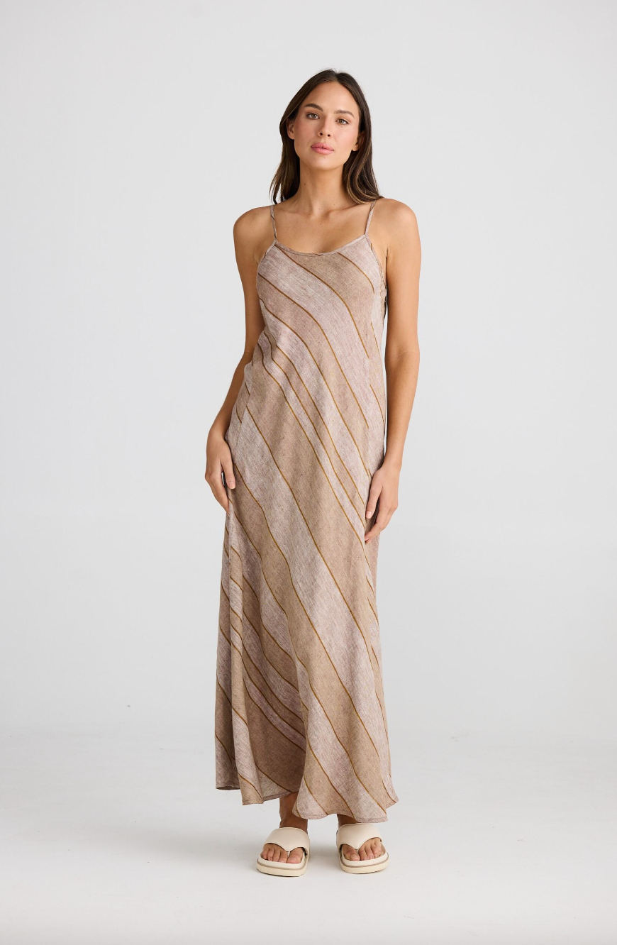 Claro Maxi Dress - Diego Stripe