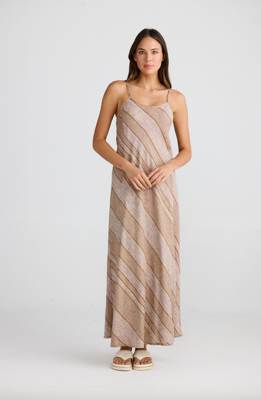 Claro Maxi Dress - Diego Stripe