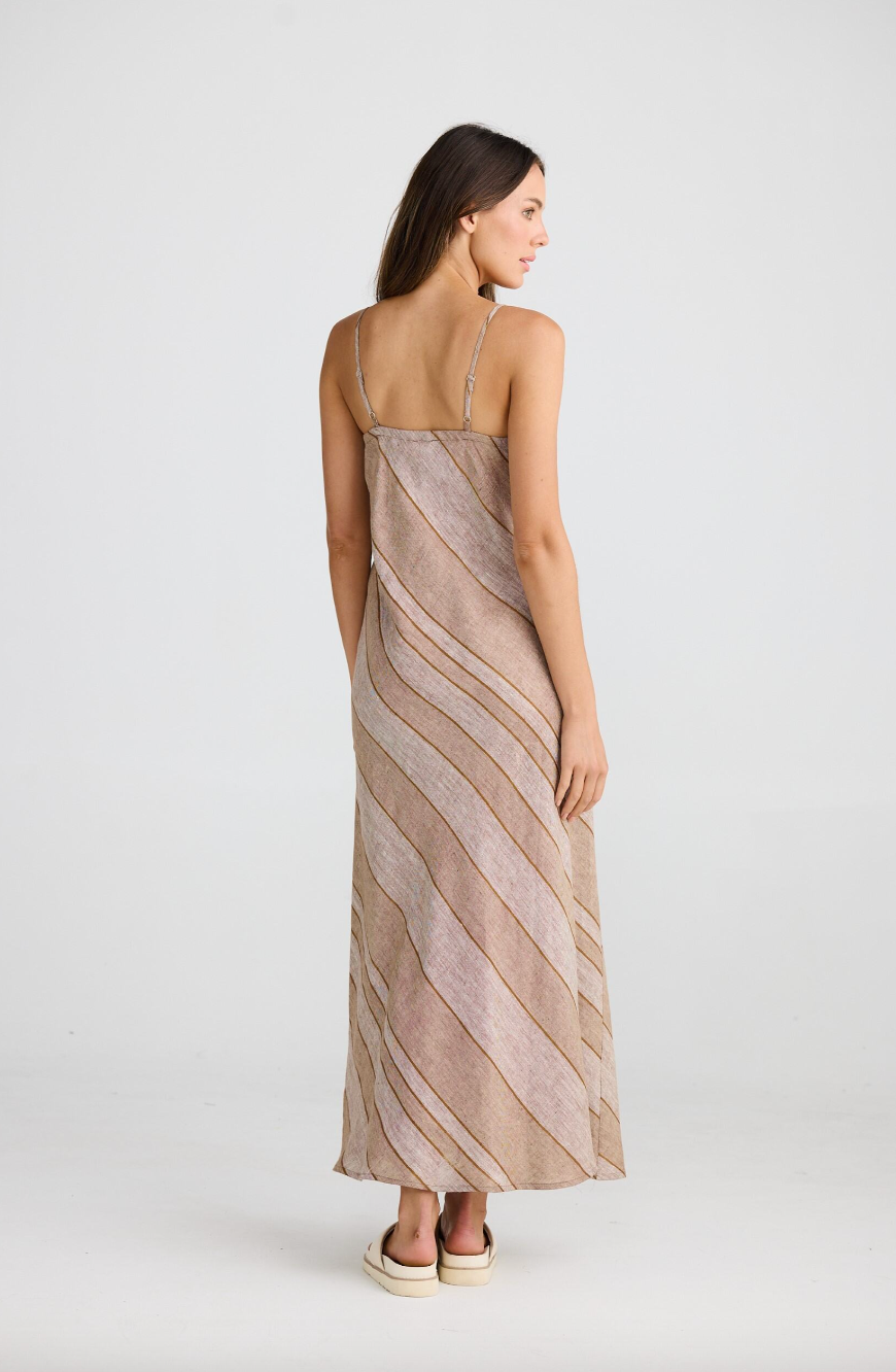 Claro Maxi Dress - Diego Stripe