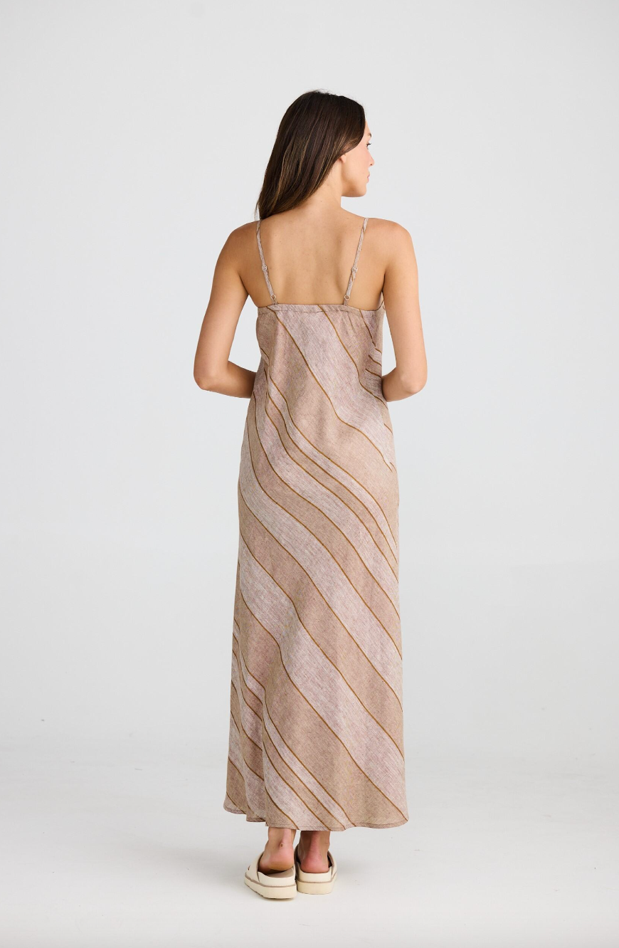 Claro Maxi Dress - Diego Stripe