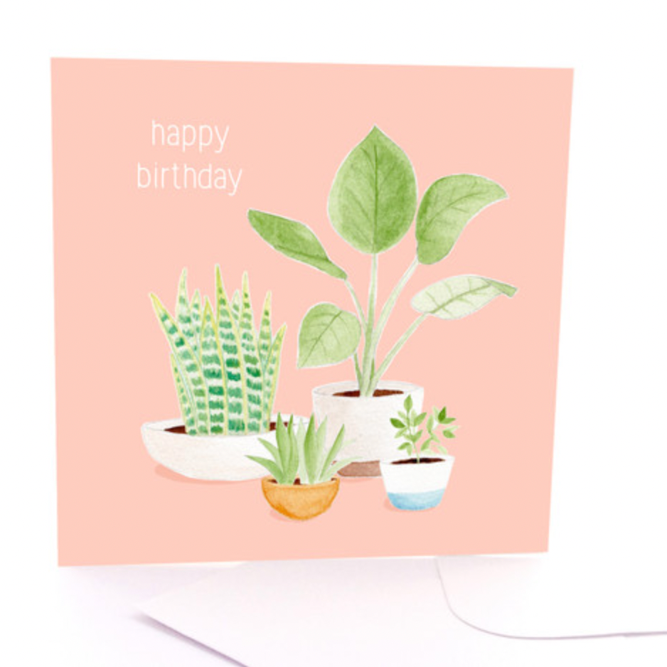 Bunch of Birthday Plants Card