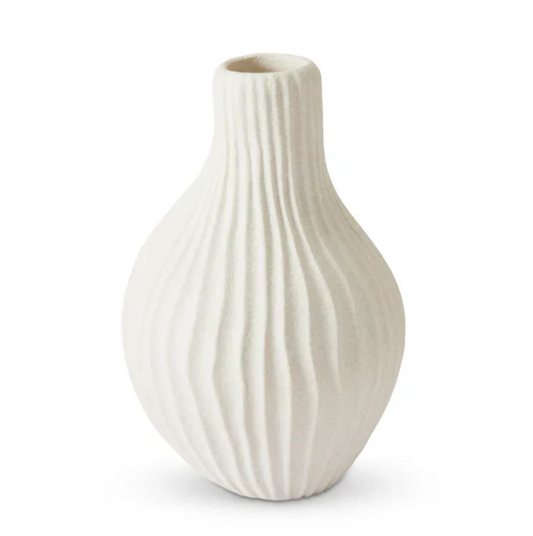 Akira Textured White Vase Large