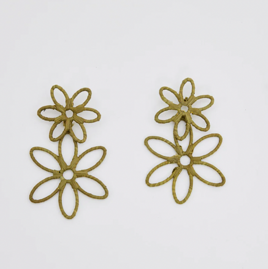 Gable Earrings - Olive