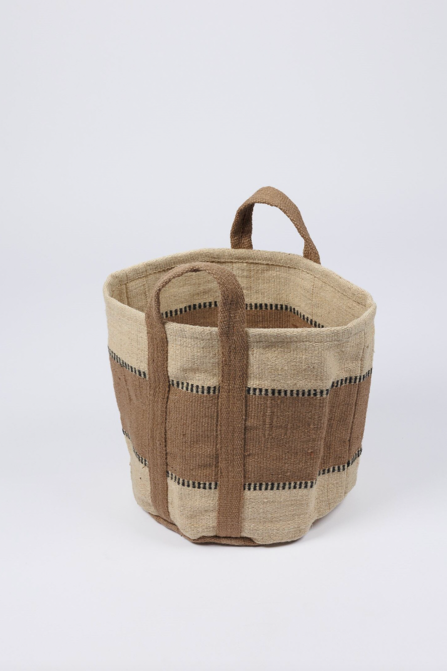 Getaway Basket - Natural w/ Taupe