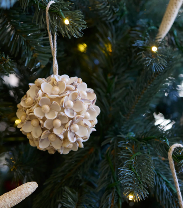 7 Cm Coastal Pearl Bauble