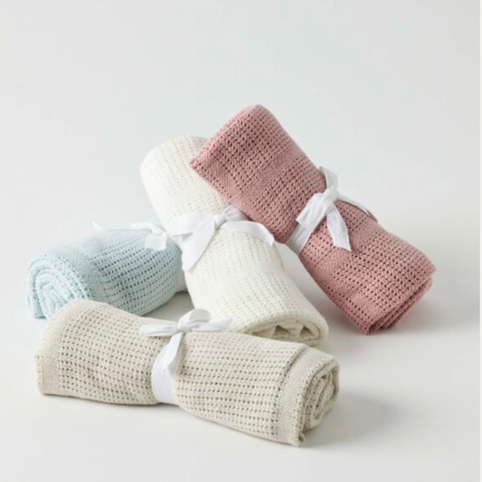 Dusty COTTON CELLULAR BABY BLANKETS -