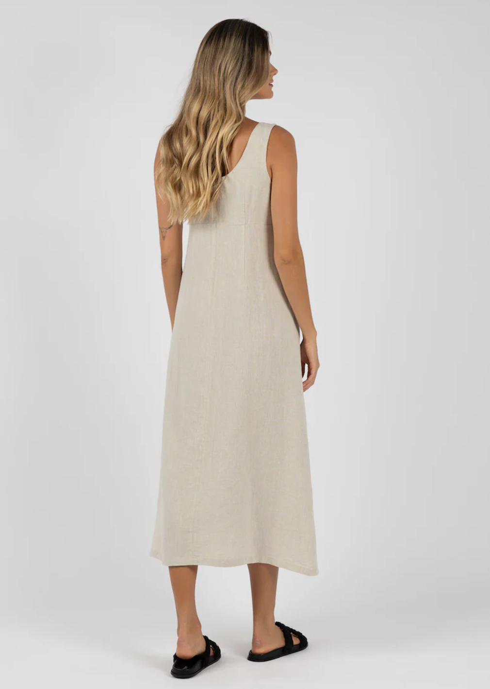 Tallulah Dress - Natural - Daisy Grace Lifestyle 