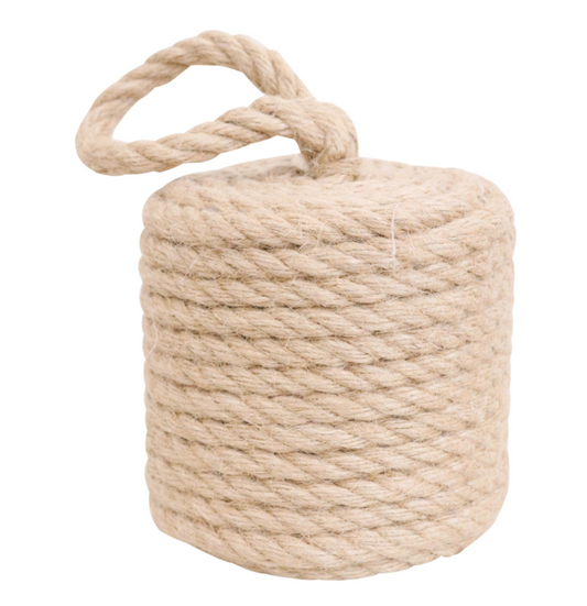 Doorstop Rope Cylinder -  Natural