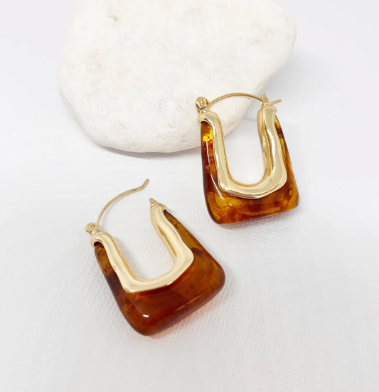 Marlowe Earrings - Coffee