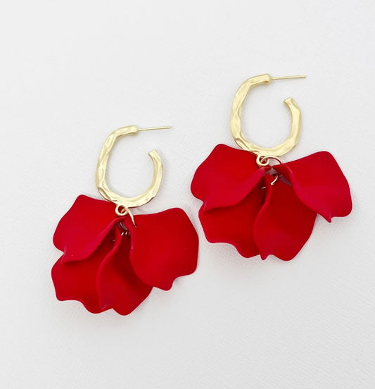 LOUISA EARRINGS | RED