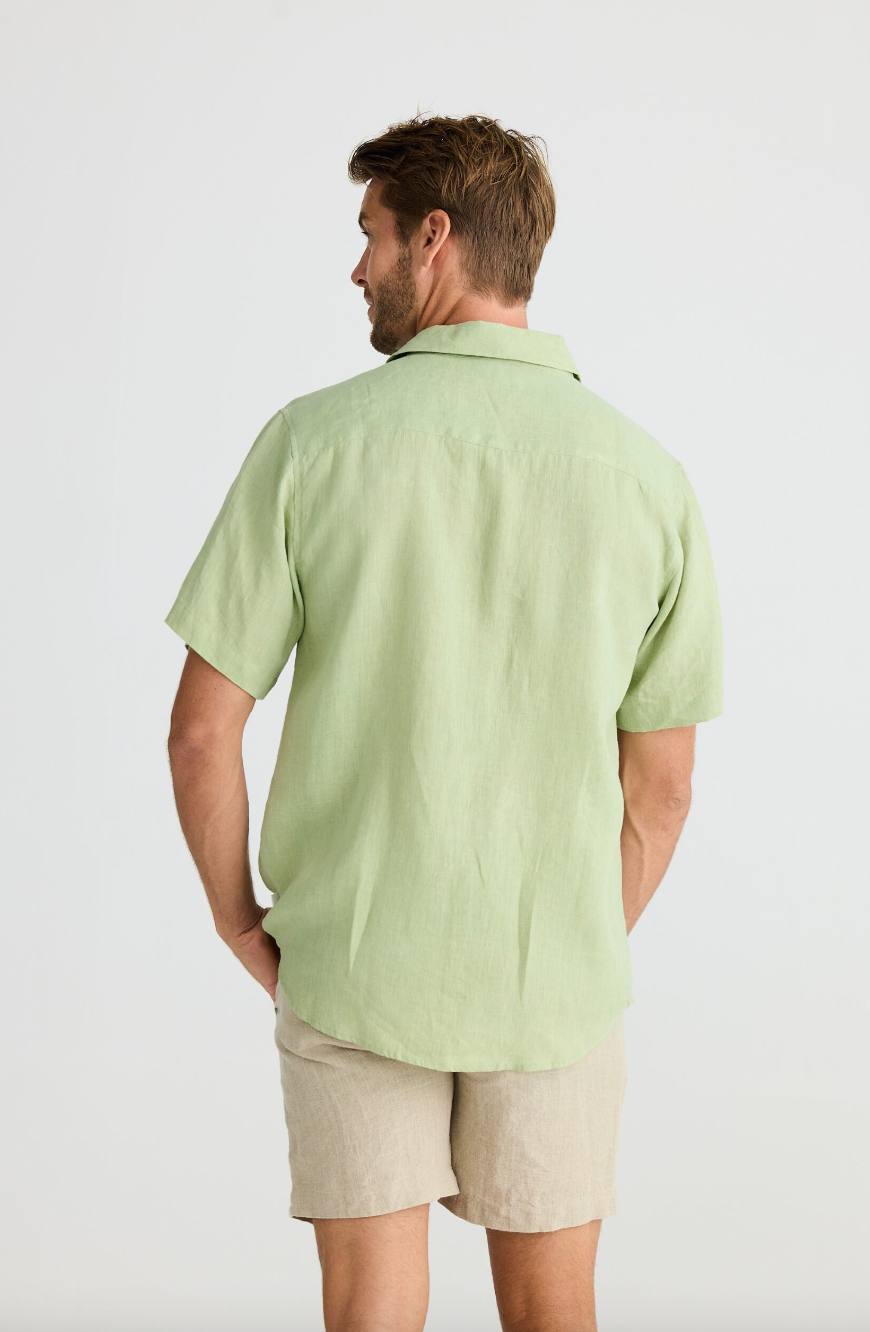 Harvard Shirt - Sage Linen