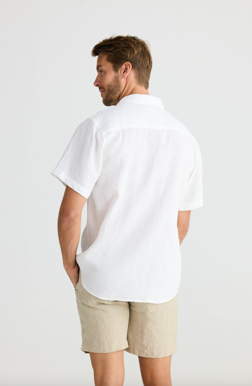 Harvard Shirt White Linen