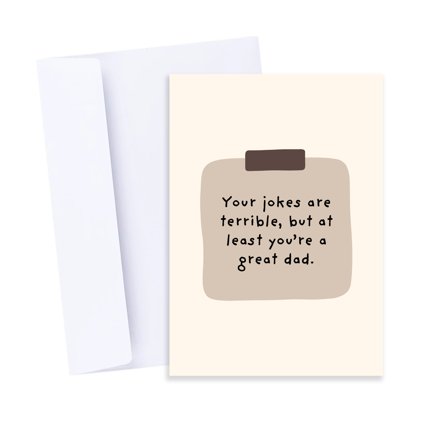 Father's Day Terrible Jokes Card - Funny Card for Dad