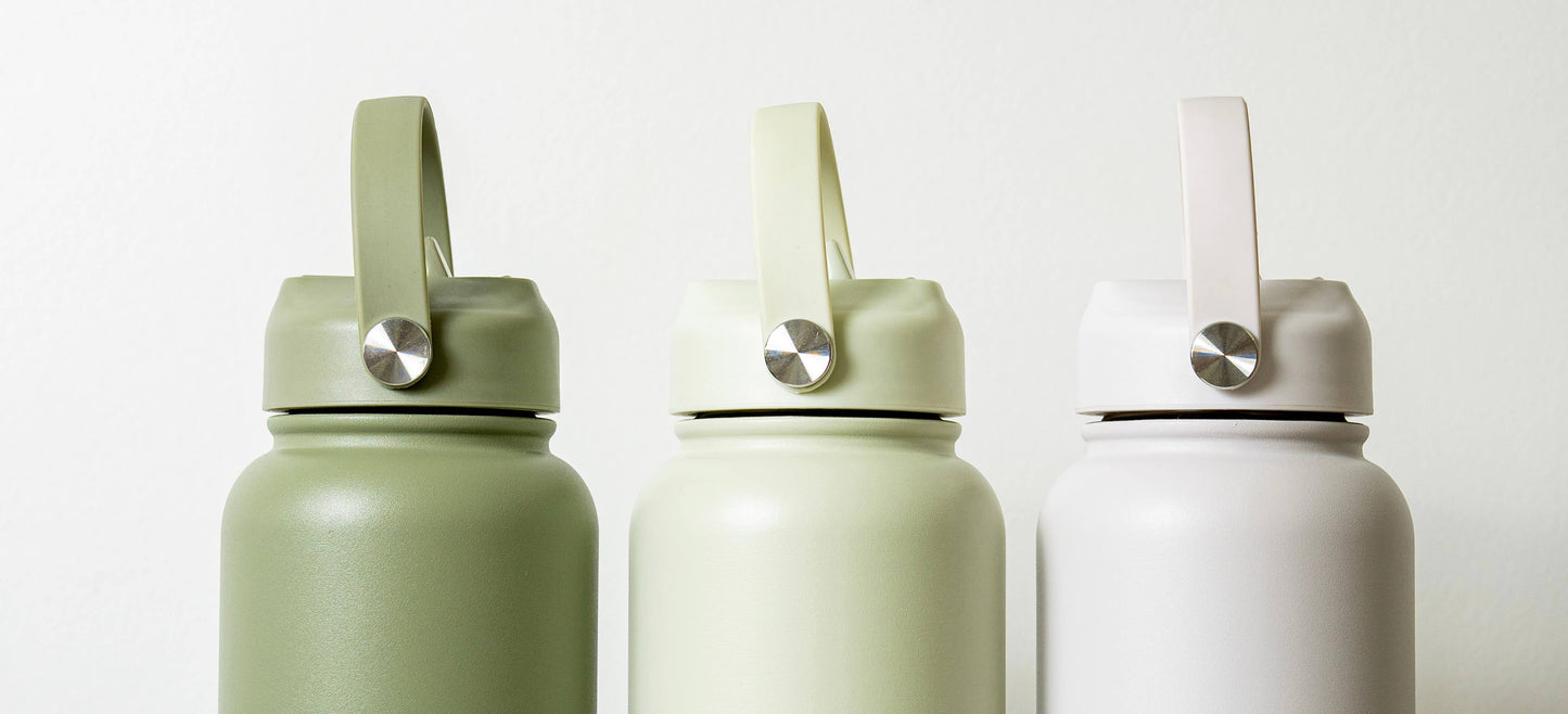 The Sage & Cooper Insulated Drink Bottle: Olive