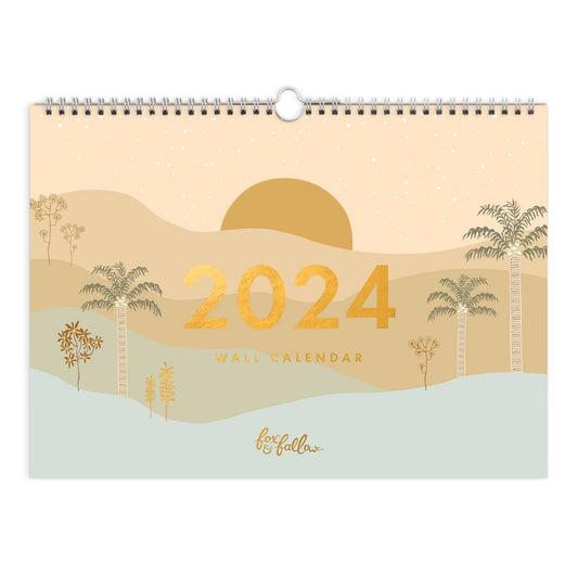 2024 Desert Palms Wall Calendar
