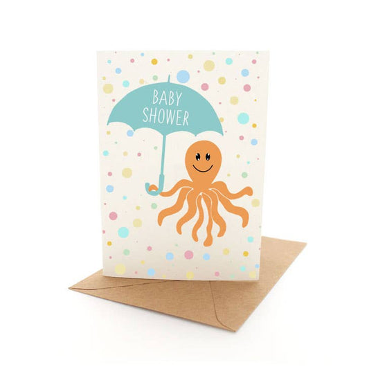 Baby Shower Octopus - Greeting Card