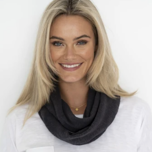 Simple Snood - Charcoal - Daisy Grace Lifestyle